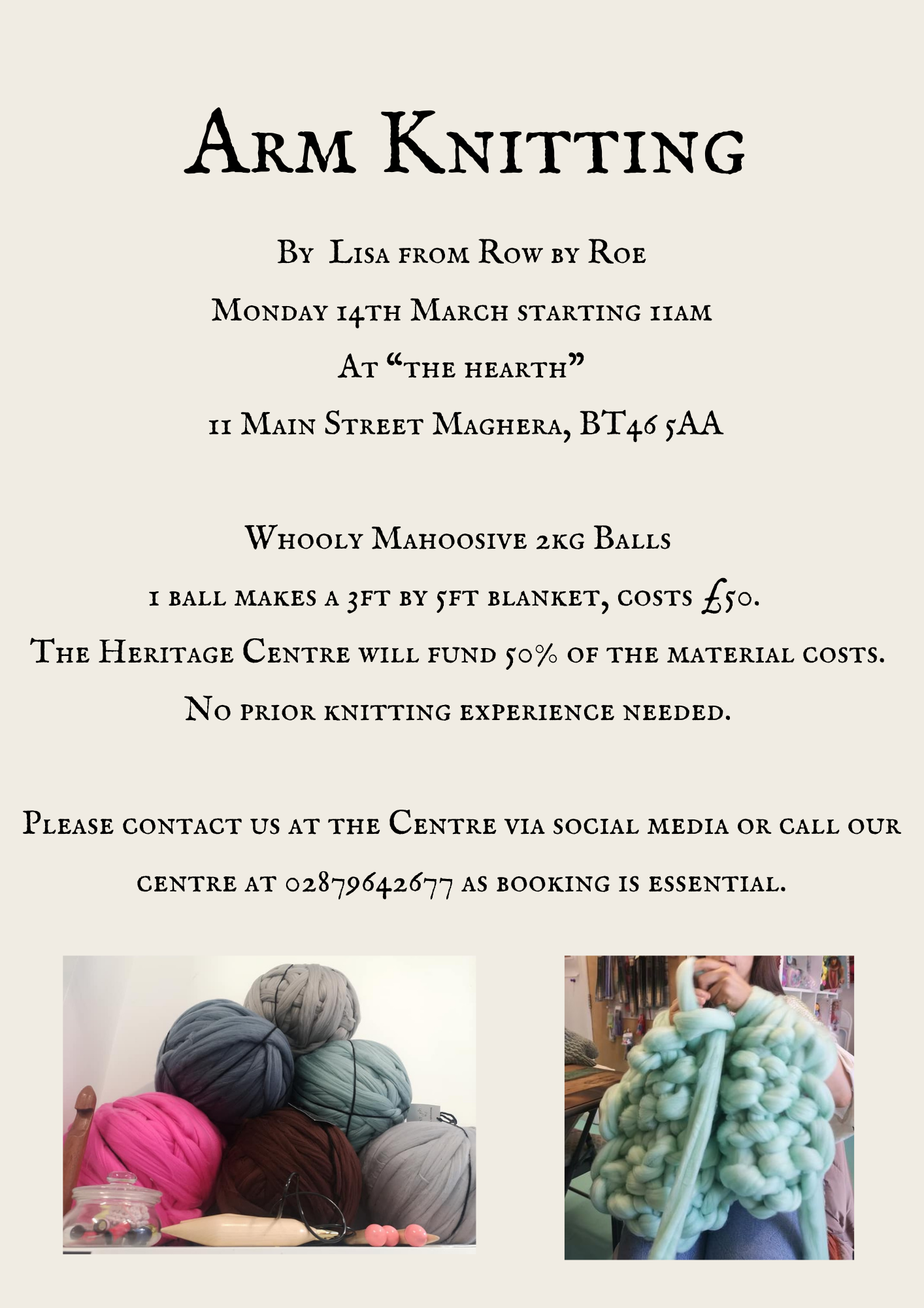 𝐌𝐚𝐠𝐡𝐞𝐫𝐚 𝐇𝐞𝐫𝐢𝐭𝐚𝐠𝐞 𝐂𝐞𝐧𝐭𝐫𝐞 ® Arm Knitting Community Support, Historical